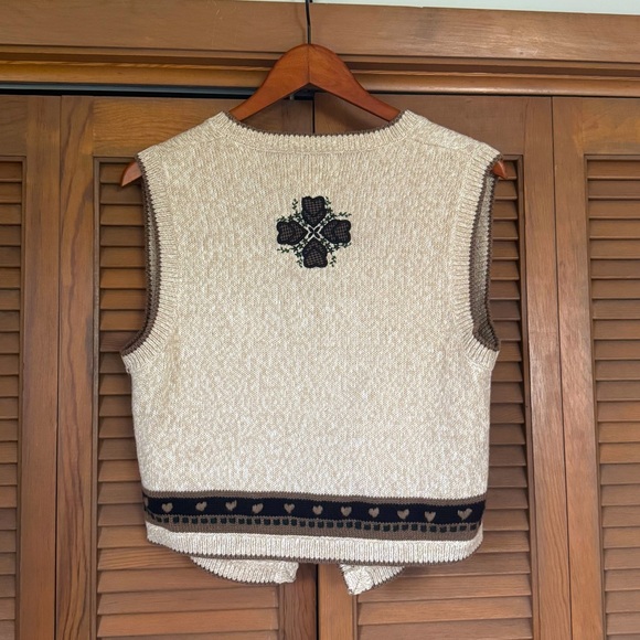 Christopher & Banks Hand Embroidered Sweater Vest - Picture 2 of 6